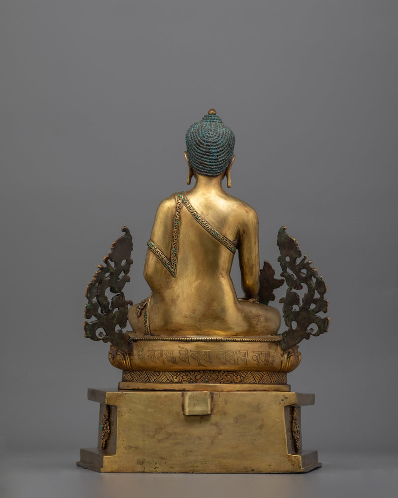 Medicine Buddha on the Throne | The Supreme Healer in Majestic Form