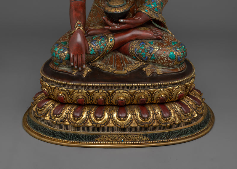 Shakyamuni Buddha Statue with Crown | Regal Symbol of Enlightenment