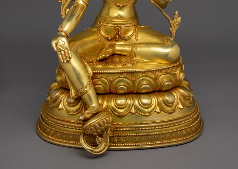 Mother Green Tara Beautiful Sculpture | The Embodiment of Compassion