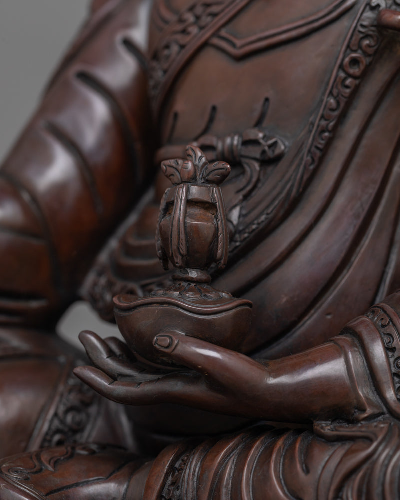 Pema Guru Rinpoche | The Enlightened Guide in Oxidized Copper