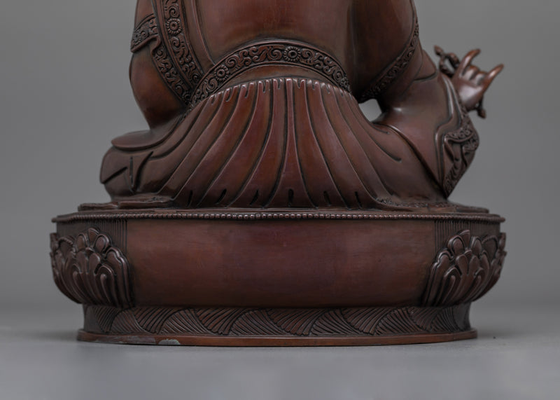 Pema Guru Rinpoche | The Enlightened Guide in Oxidized Copper