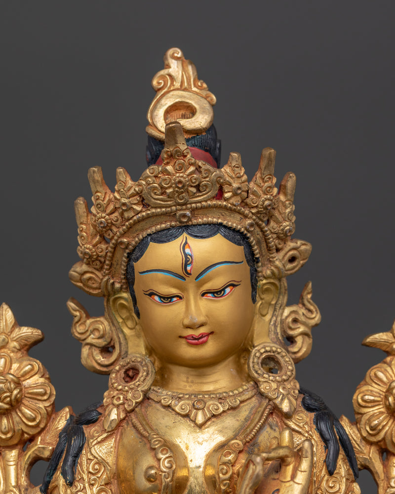 Sita Tara Sculpture for Shrine | Embodying Compassion and Serenity