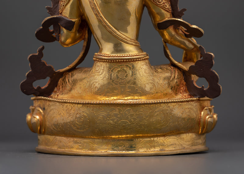 Green Tara Buddhist Sculpture for Shrine | Symbol of Compassion and Protection