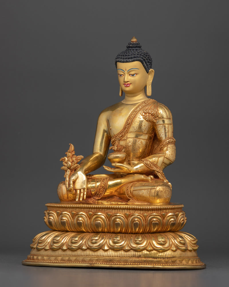 Medicine Buddha Sculpture for Buddhist Shrine | Symbol of Healing and Peace