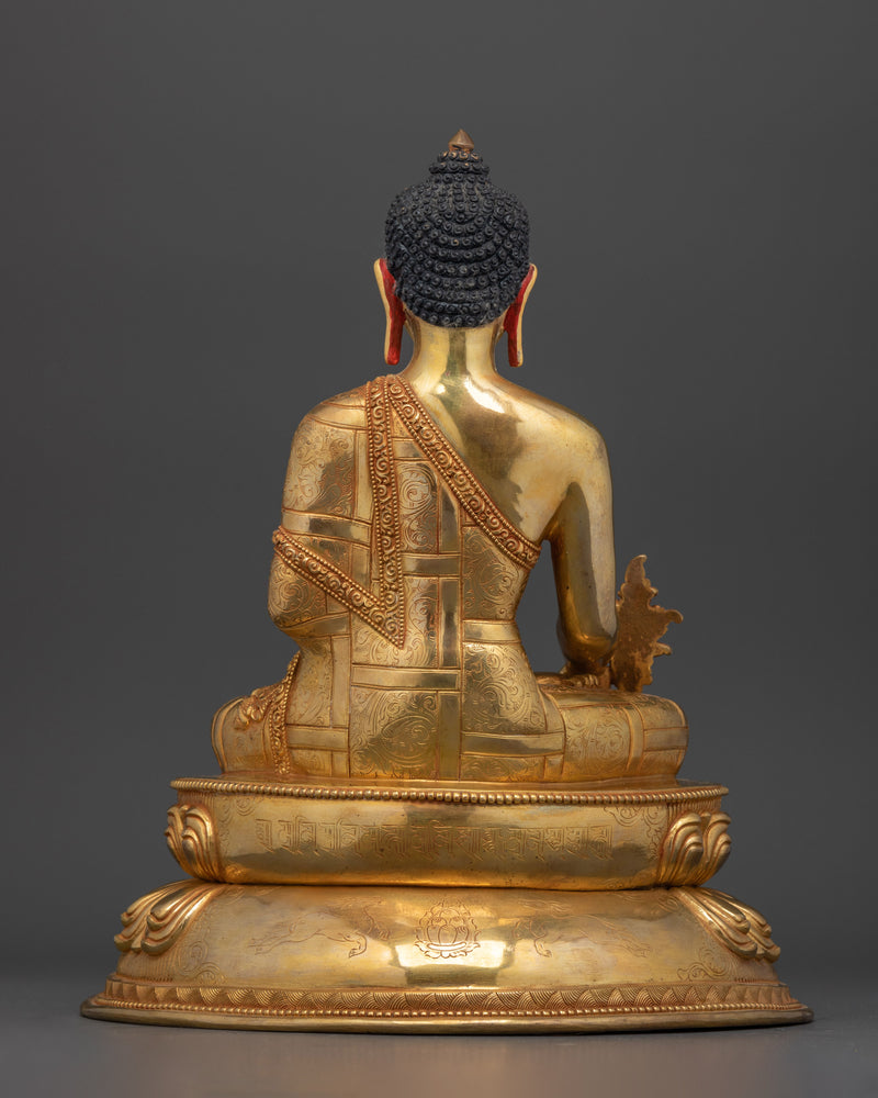 Medicine Buddha Sculpture for Buddhist Shrine | Symbol of Healing and Peace