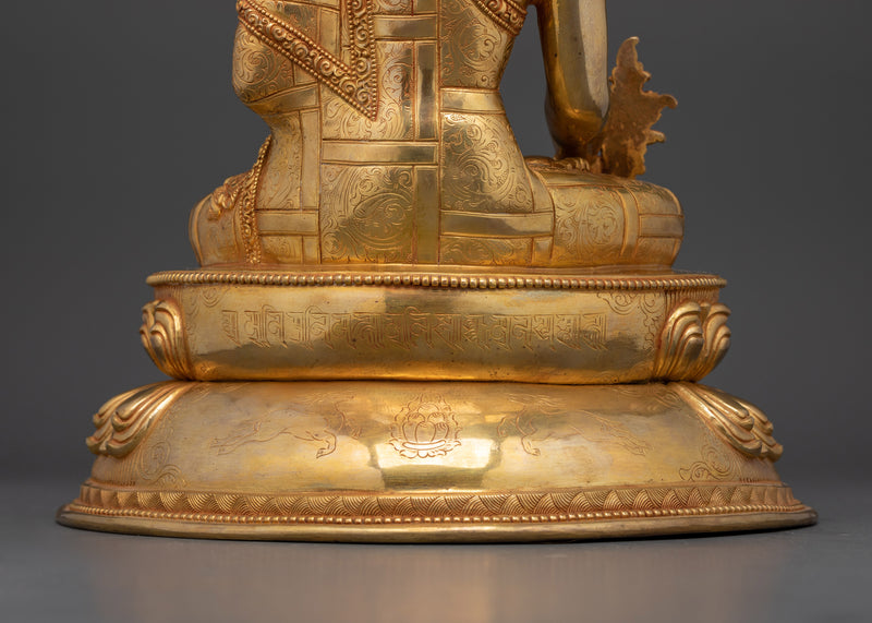 Medicine Buddha Sculpture for Buddhist Shrine | Symbol of Healing and Peace