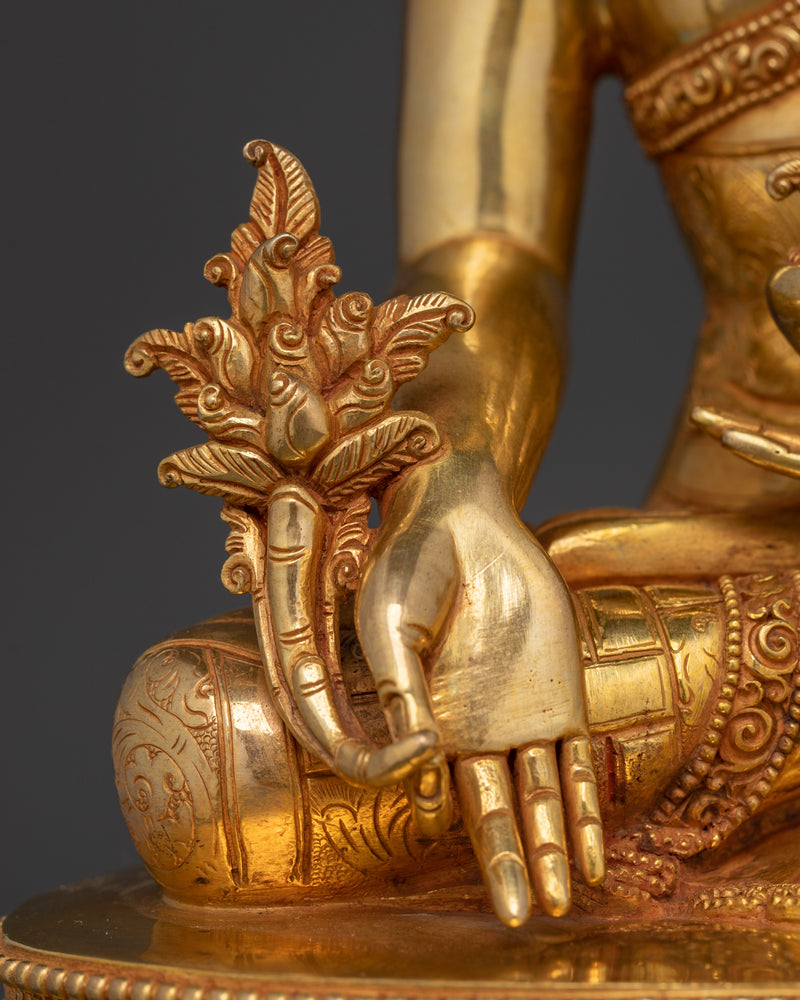 Medicine Buddha Sculpture for Buddhist Shrine | Symbol of Healing and Peace