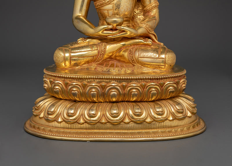 Sacred Amitabha Buddha Sculpture | Guardian of Infinite Light