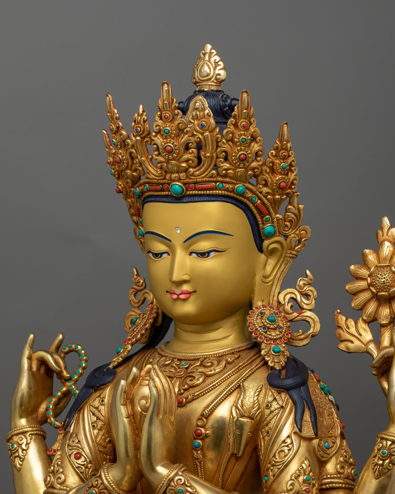 Sacred Chenrezig Statue | The Embodiment of Compassion