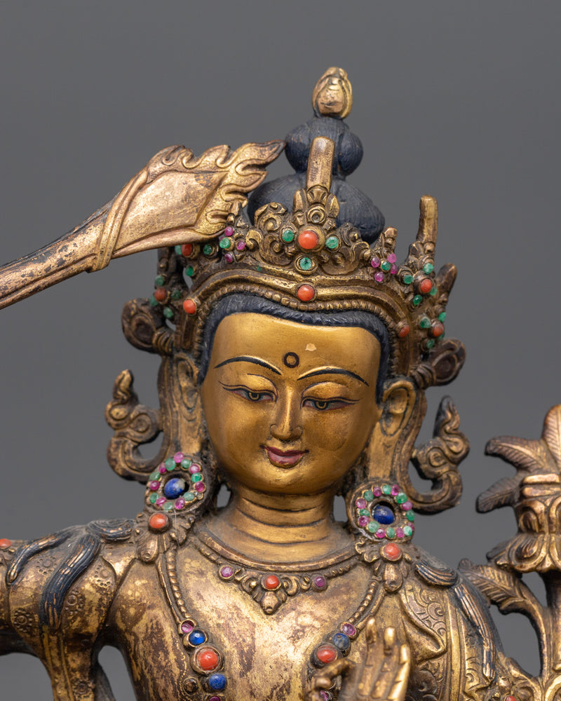 Sacred Manjushri Statue