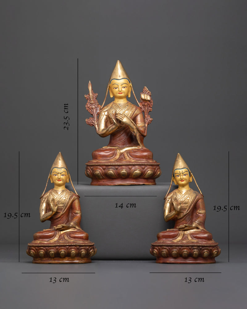 Tsongkhapa Set Statue