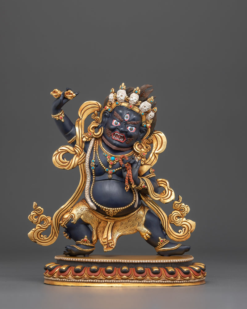 Protector of Wisdom and Power Chana Dorje Vajrapani Statue | 24K Gold Gilded