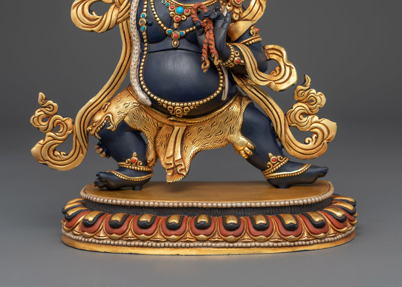 Protector of Wisdom and Power Chana Dorje Vajrapani Statue | 24K Gold Gilded