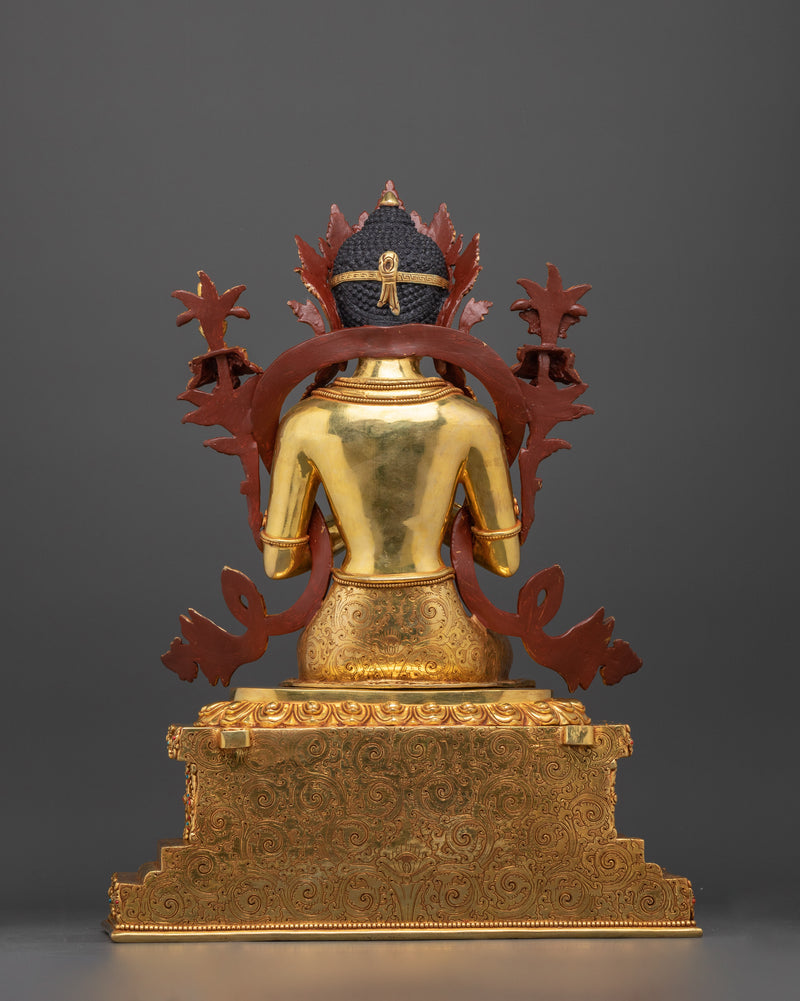 Nepalese Scupted Maitreya Bodhisattva Statue | Future Buddha of Compassion