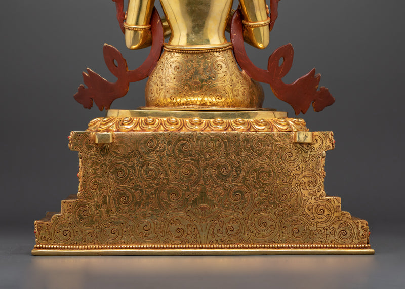 Nepalese Scupted Maitreya Bodhisattva Statue | Future Buddha of Compassion