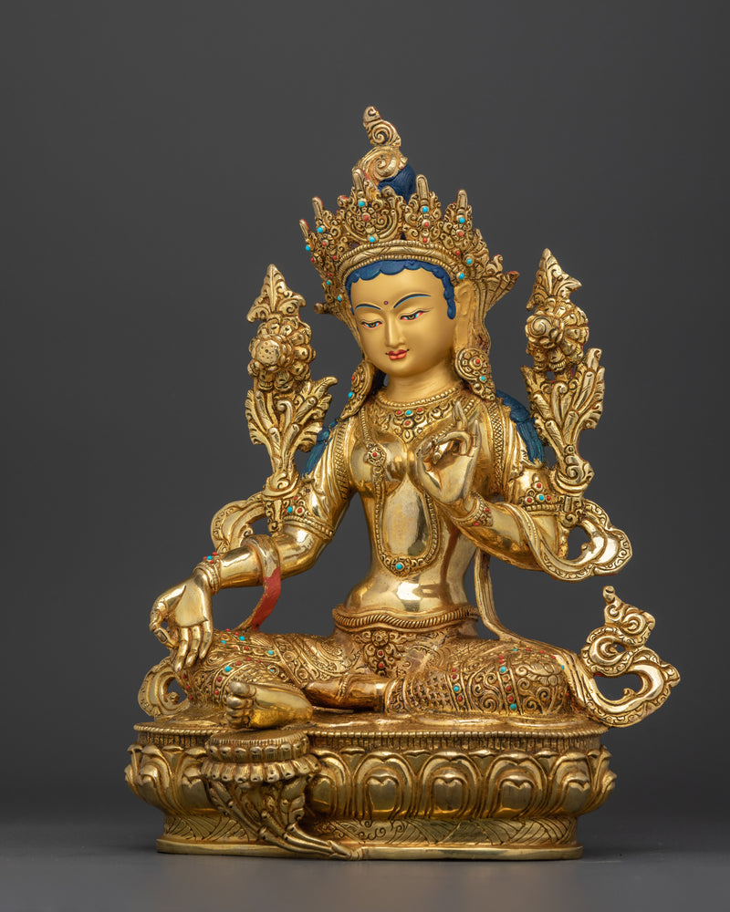 Tibetan Green Tara figurine