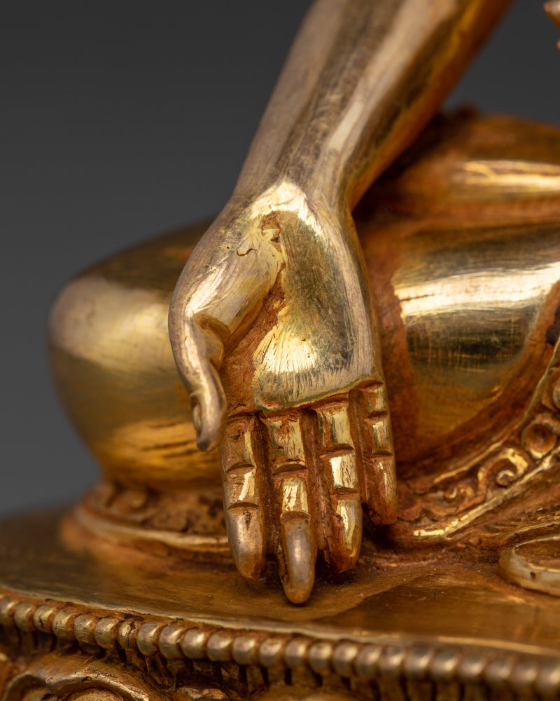 24K gold gilded Ratnasambhava |  Embodiment of Generosity and Abundance