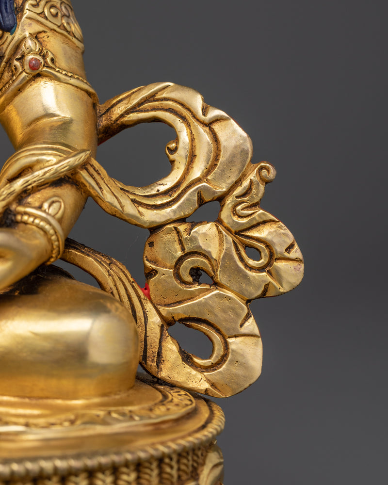 The Guardian of Wealth and Prosperity | 24k Gold Gilded Dzambhala Statue