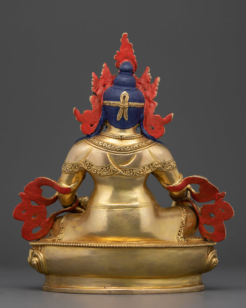 The Guardian of Wealth and Prosperity | 24k Gold Gilded Dzambhala Statue