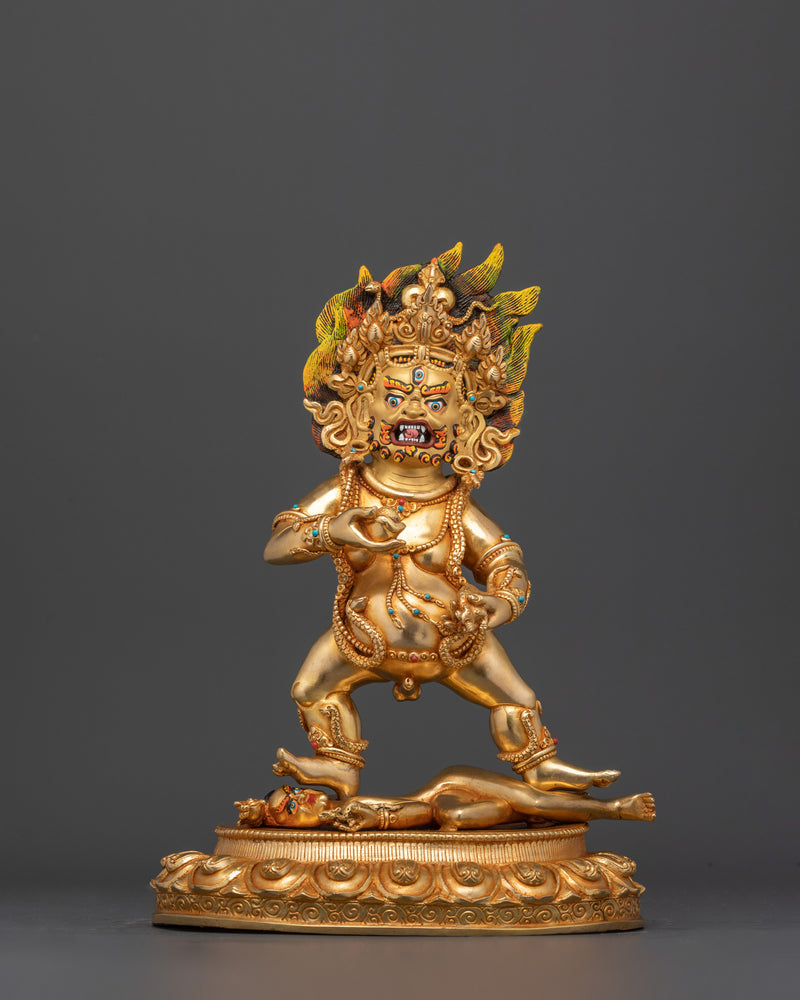 The Protector of Wealth and Prosperity | Black Dzambhala Statue