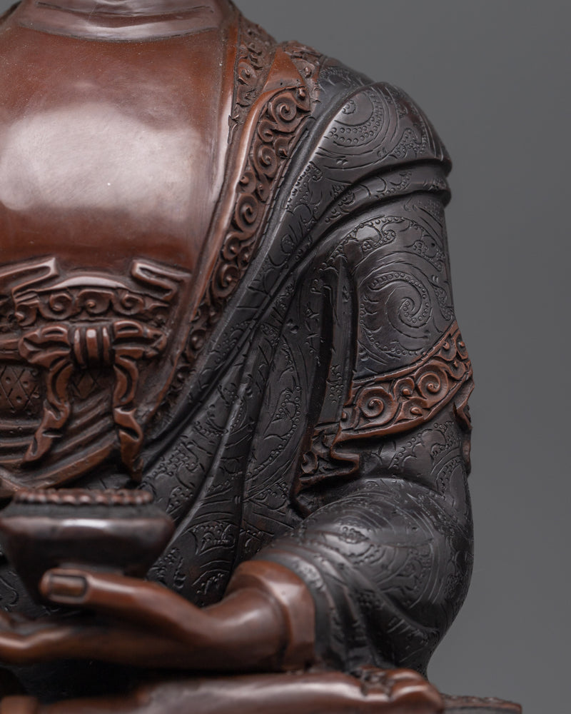 The Enlightened Teacher and Embodiment of Peace | Shakyamuni Buddha Oxidized Statue