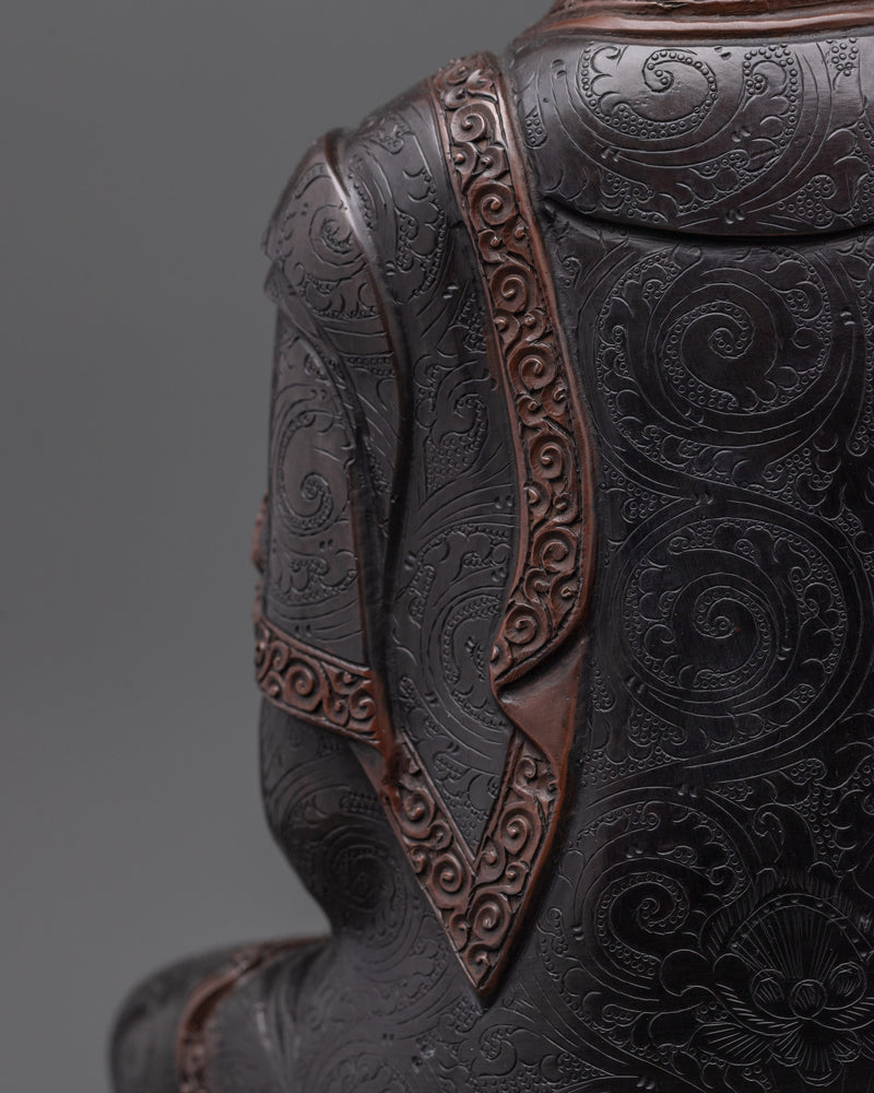 The Enlightened Teacher and Embodiment of Peace | Shakyamuni Buddha Oxidized Statue