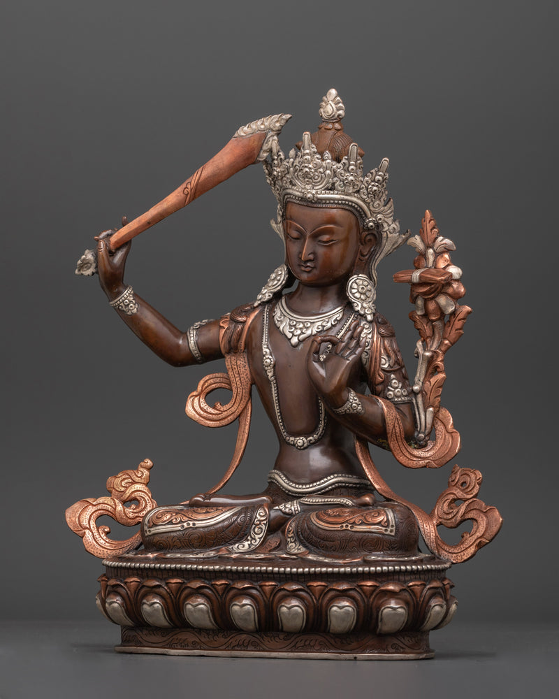 The Bodhisattva of Wisdom and Enlightenment | Manjushri Spiritual Statue