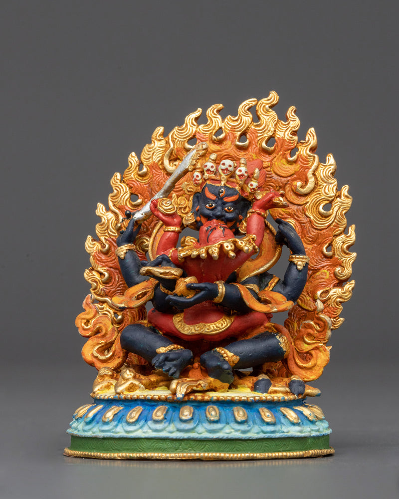 four-armed-mahakala-with-consort-statue