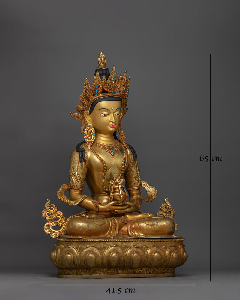 Amitayus Long-Life Buddha 65cm Statue | Symbol of Enduring Vitality