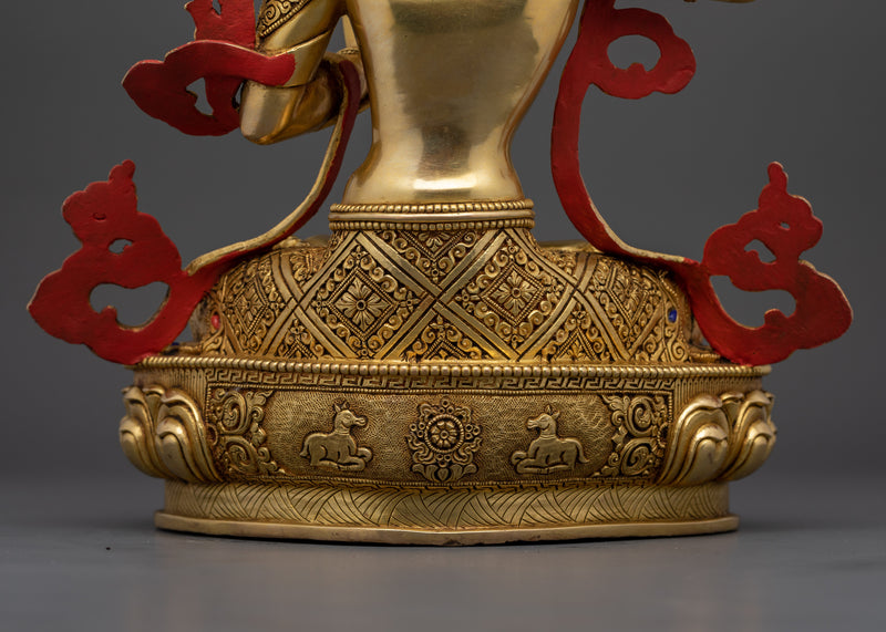 Wisdom Bodhisattva Manjushri Sculpture | Nepalese Traditional Artwork