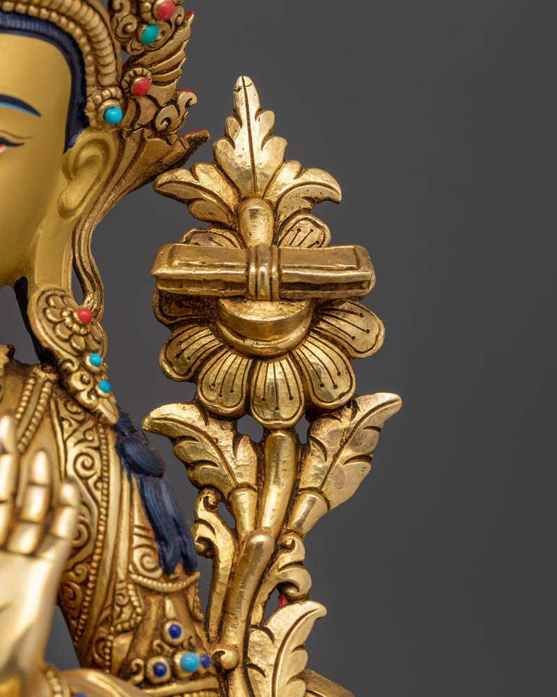 Wisdom Bodhisattva Manjushri Sculpture | Nepalese Traditional Artwork