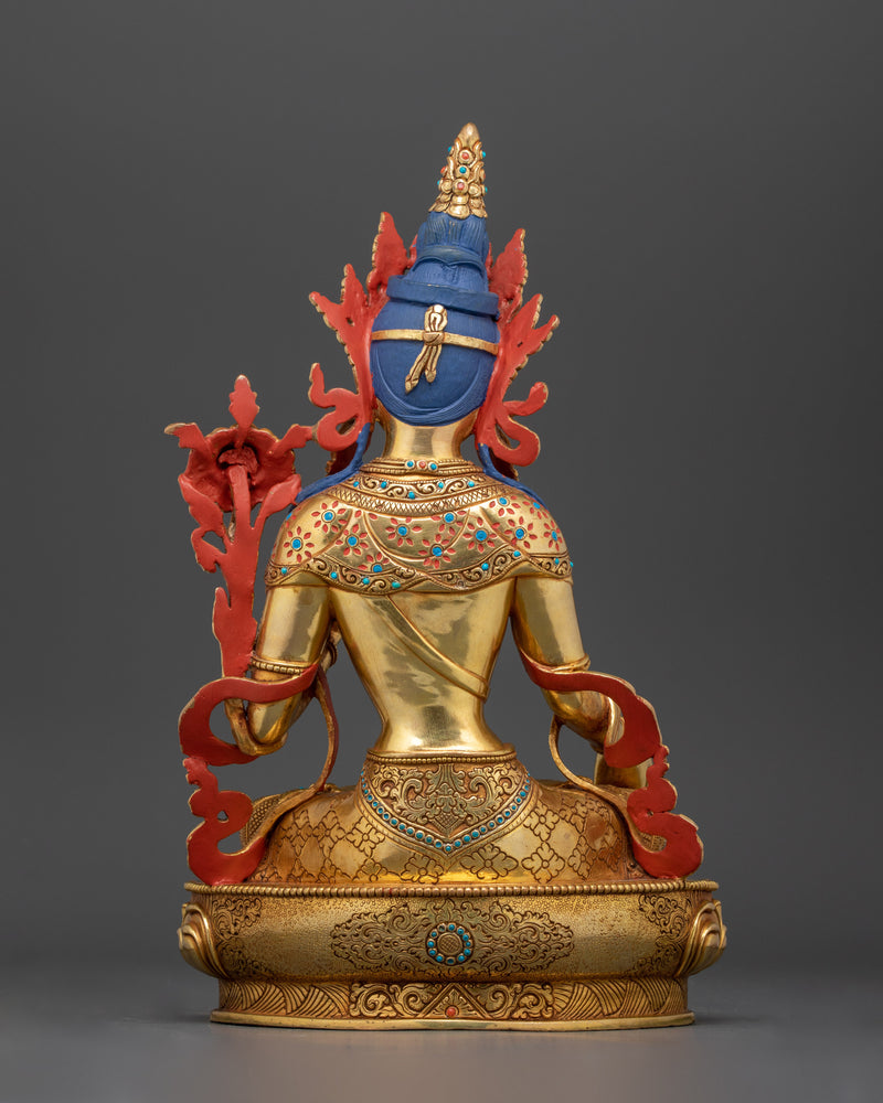 Traditional Statue of White Tara | Nepalese hand-crafted Artwork