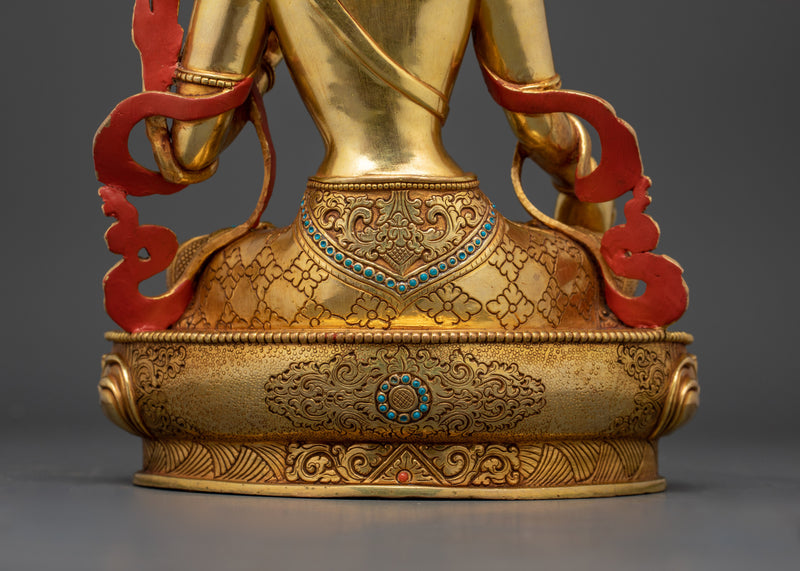 Traditional Statue of White Tara | Nepalese hand-crafted Artwork