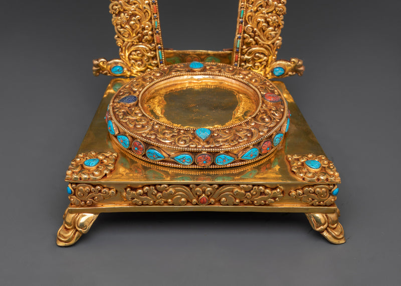 Standing Lokeshwor with Regal Throne | The Bodhisattva of Compassion