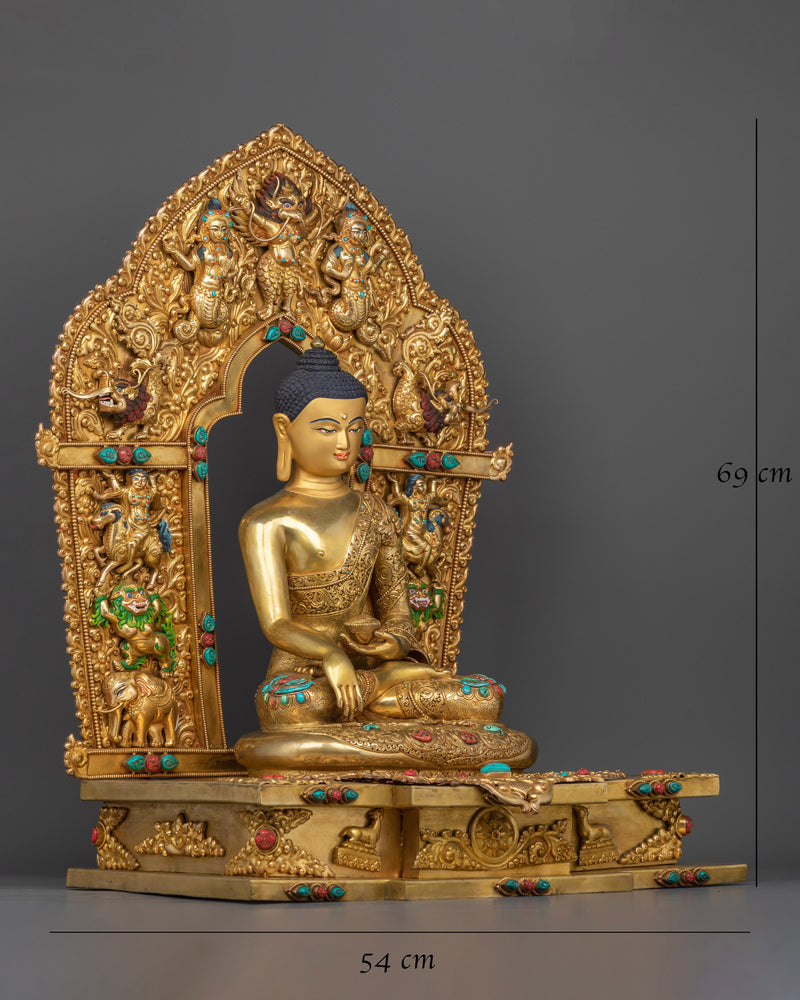 The Shakyamuni Buddha Gilt Statue | The Enlightened One