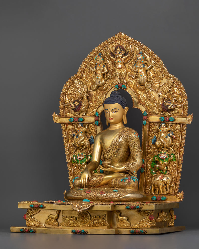 The Shakyamuni Buddha Gilt Statue | The Enlightened One