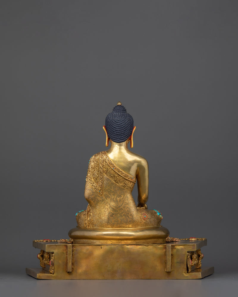 The Shakyamuni Buddha Gilt Statue | The Enlightened One