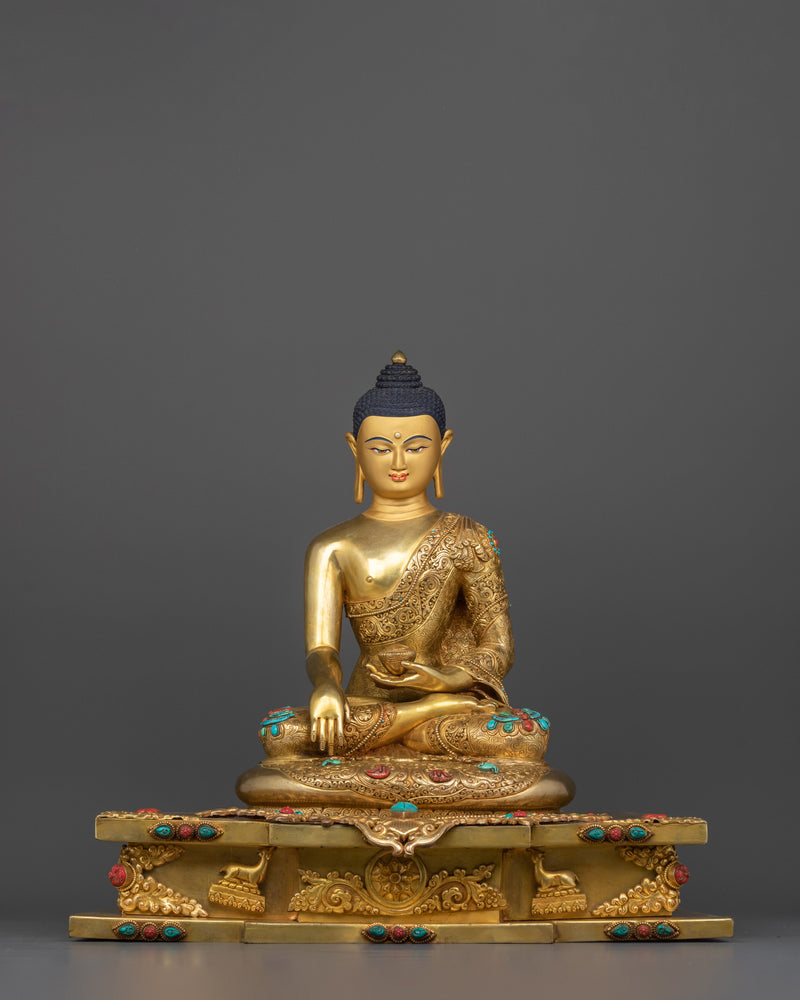 The Shakyamuni Buddha Gilt Statue | The Enlightened One