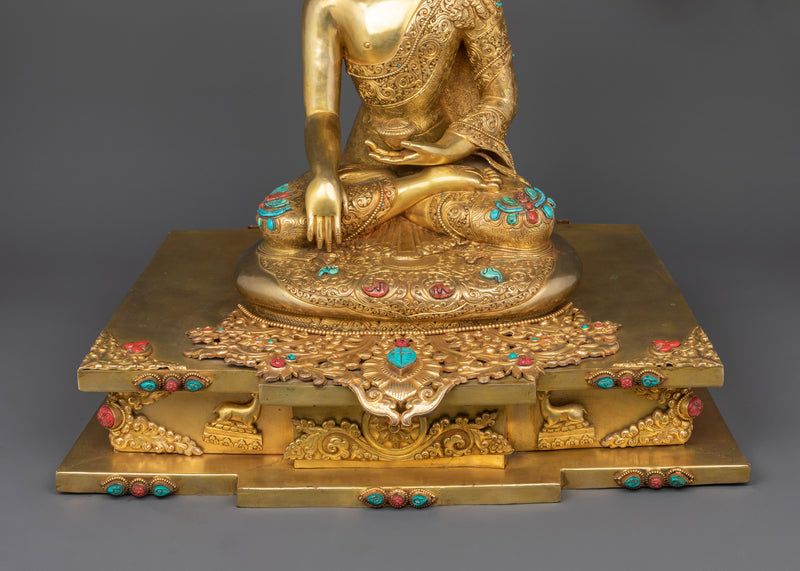 The Shakyamuni Buddha Gilt Statue | The Enlightened One