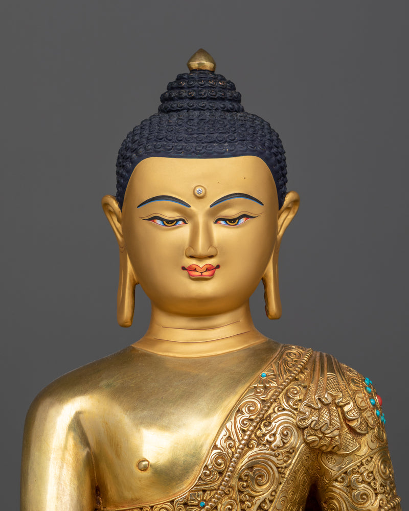 The Shakyamuni Buddha Gilt Statue | The Enlightened One