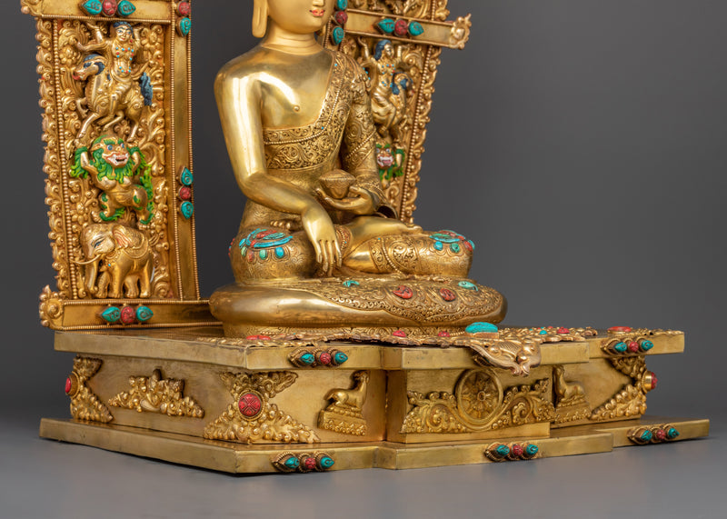 The Shakyamuni Buddha Gilt Statue | The Enlightened One