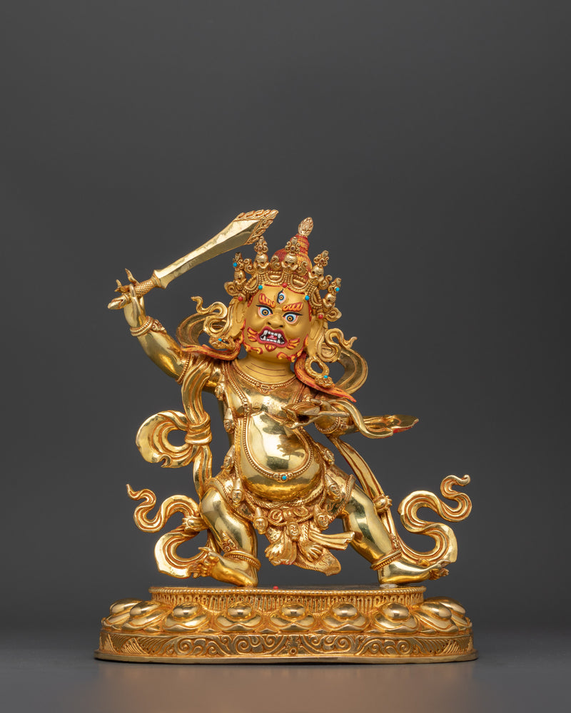 Wrathful Manjushri (Black Manjushri) Statue | The Fierce Embodiment of Wisdom