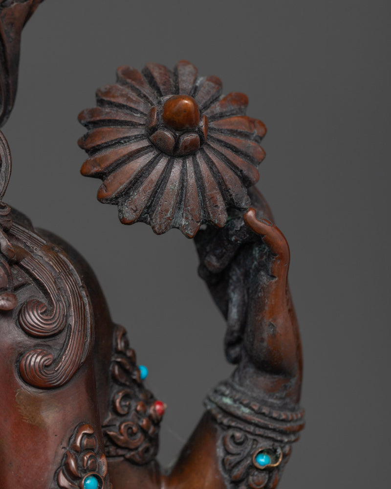 The Embodiment of Mercy Chenrezig | Traditional Nepalese Sculpture