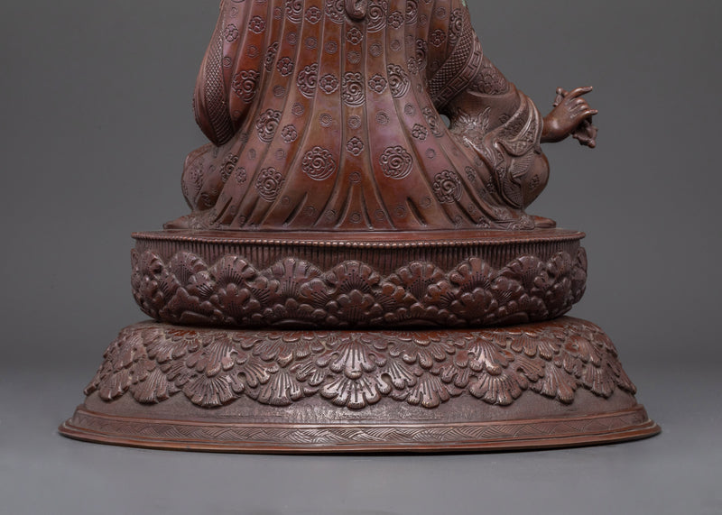 The Enlightened Protector Guru Rinpoche Statue | Traditional Nepalese Artwork