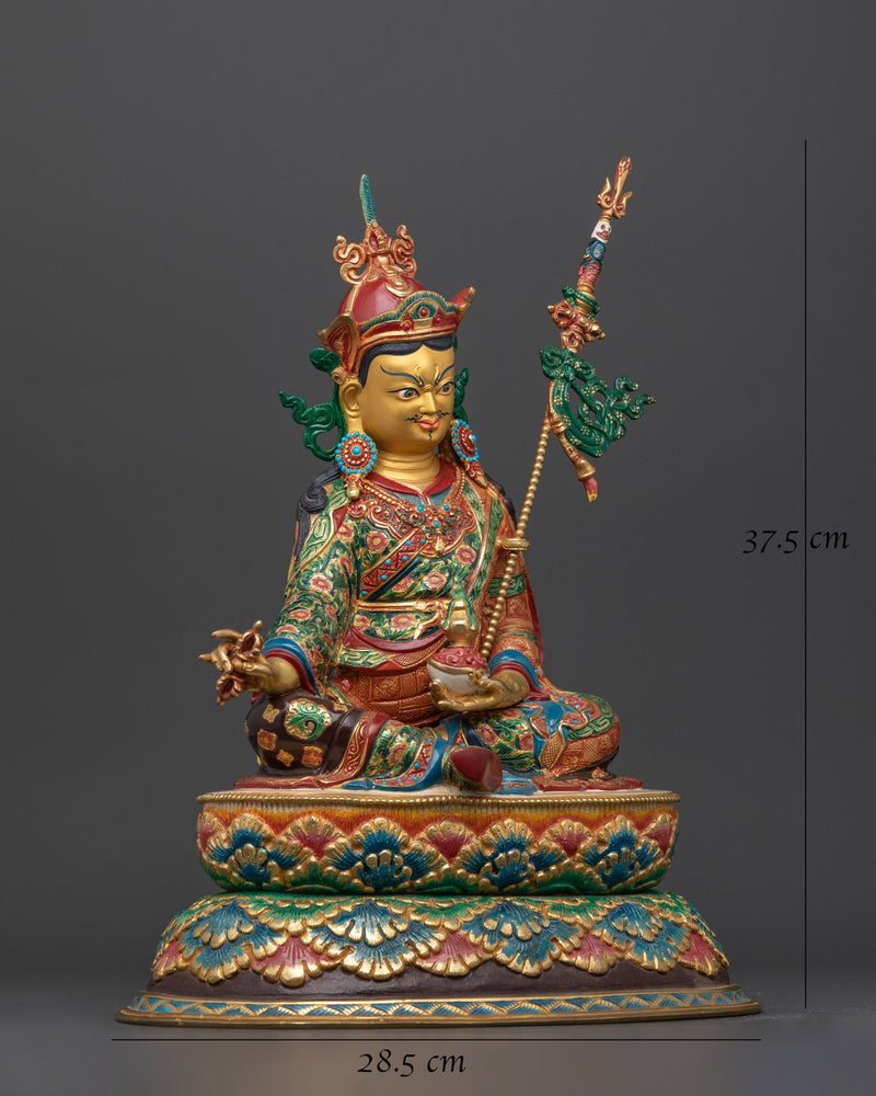 Master of Transformation Guru Rinpoche | Spiritual Sculpture from Nepal