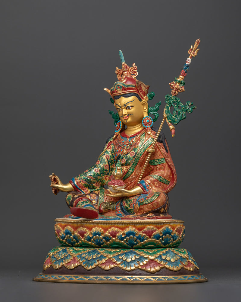 Master of Transformation Guru Rinpoche | Spiritual Sculpture from Nepal