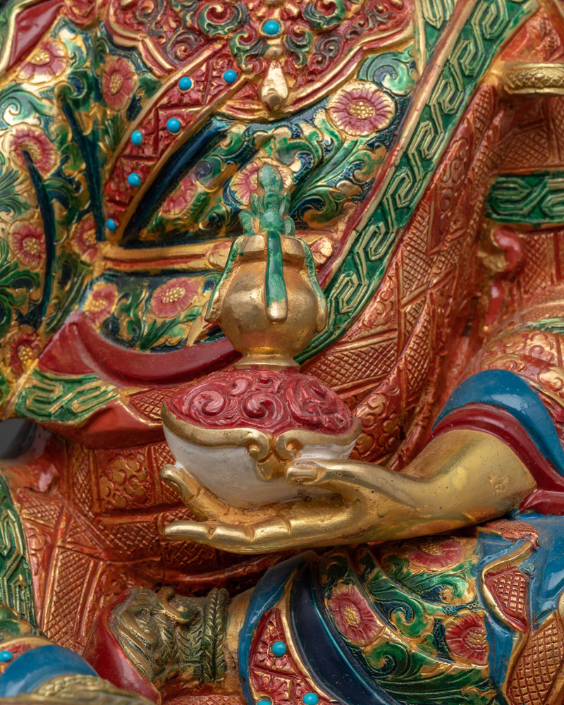 Master of Transformation Guru Rinpoche | Spiritual Sculpture from Nepal