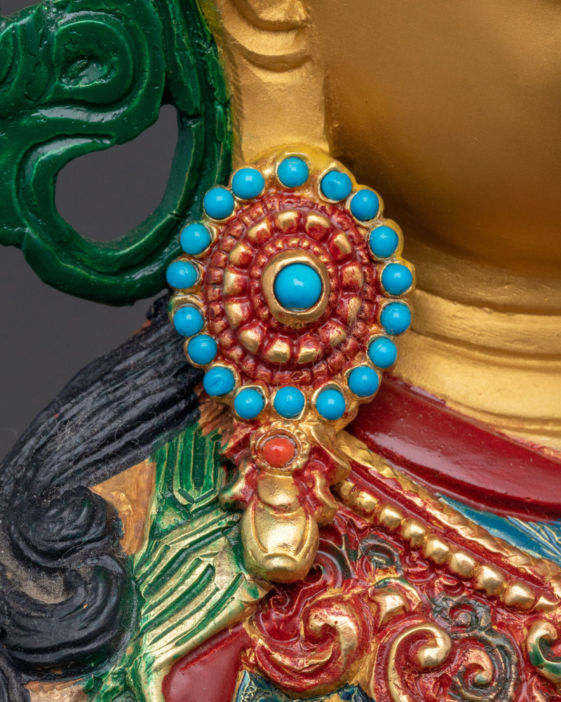 Master of Transformation Guru Rinpoche | Spiritual Sculpture from Nepal