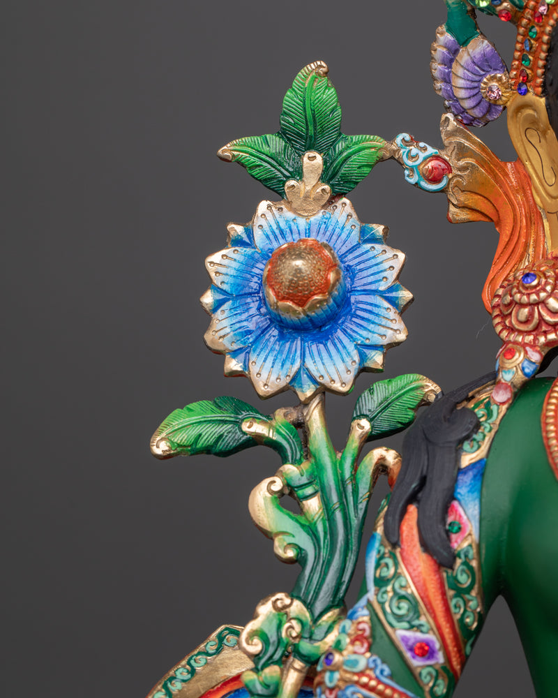 The Swift Liberator Green Tara Sculpture | The Compassionate Protector Tara