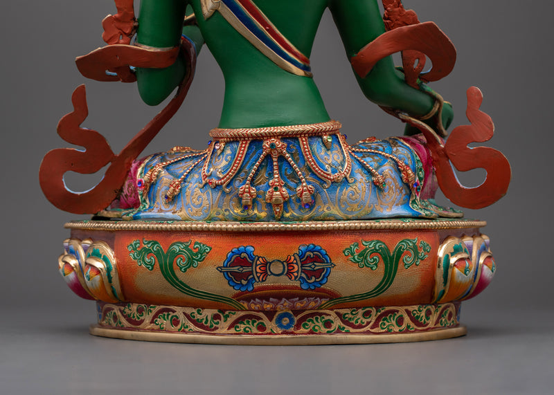 The Swift Liberator Green Tara Sculpture | The Compassionate Protector Tara